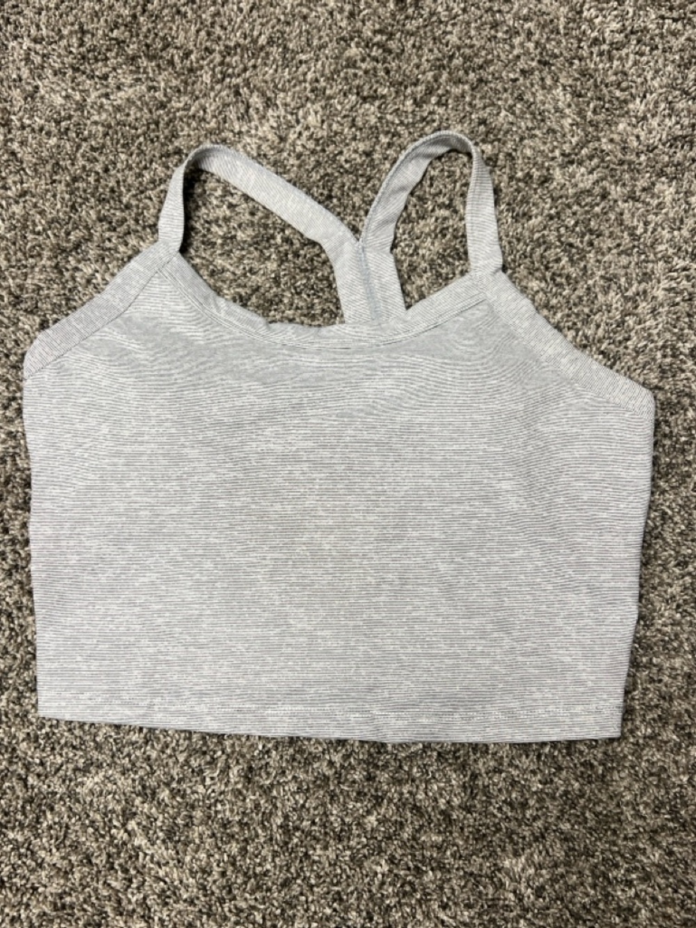 Born Primitive Sports Bra Tank XL Racerback Gray Padded Workout Gym Yoga Lifting